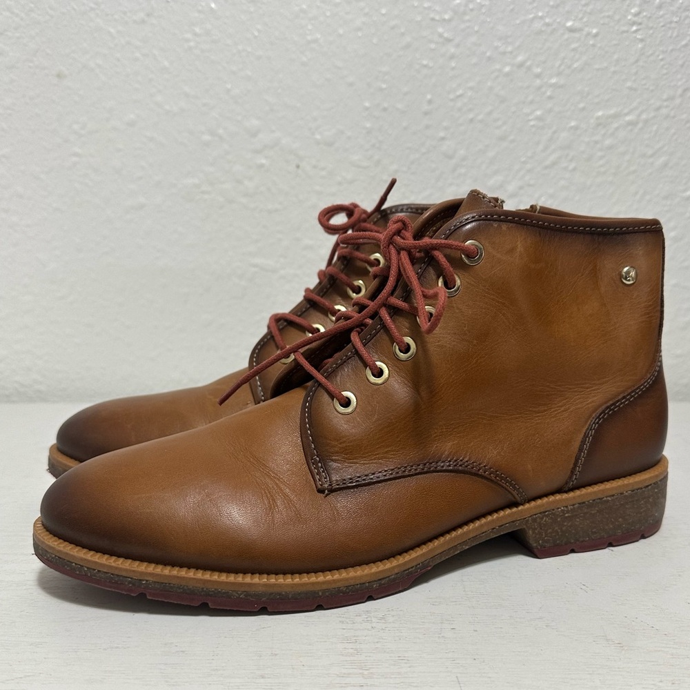 Pikolinos boots Chelsea brown lace up boots